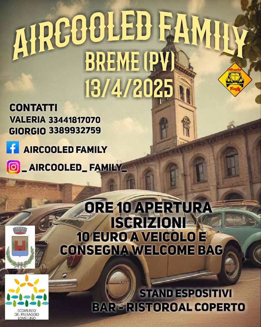 Locandina Esposione auto aircooled family